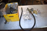 Hydraulic fittings, psi tester, other assorted agricultural items