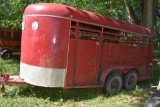 Kiefer Built Model SEP616-86 Tandem Axle 16' Livestock Trailer, Wood Floor, Center Divider, Side