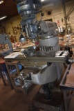 Bridgeport Milling and drilling machine, 1 HP, 3 phase, with vise and culletts, selling with phase