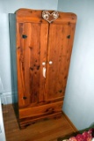 Cedar armoire closet, 2 door, 62