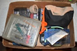 Assortment of Rice Bag Gun Rest, Reloading tools, Hunting Items