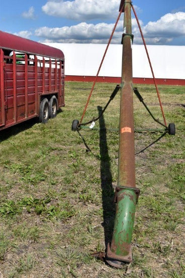 Balzer 29'x6" Manure Fill Pipe On Transport