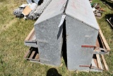 (2) 10 hole Hen-Made equipment and Poultry Co. hen houses 53inx13in