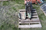 Vintage Jari walk behind mower, engine is free