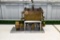 4 Cylinder Scale Model Replica, Brass, Mounted on Metal Plate, 7.5