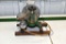 Maytag Model 1 Cylinder Fruit Jar Engine Mounted on Wood Base, 1/2 Scale Model, Flywheel Is