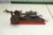Scratch Built 1/3 Scale Double Wheel Engine with Hand Lever, Wood Platform Mounted, 14