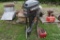 Yamaha 30 HP boat motor with rolling stand, motor free, With Gas Tank