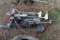 (2) Evinrude Boat Steer Motors, Minnkota Maxxum Steer Motor, Lawn Chair, Boat Steering Wheel
