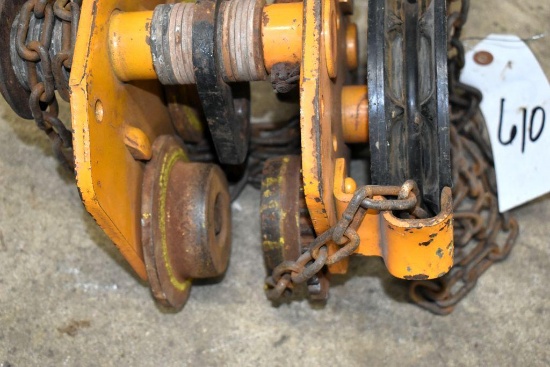 Ingersoll-Rand 1 Ton Chain Hoist, For Beam