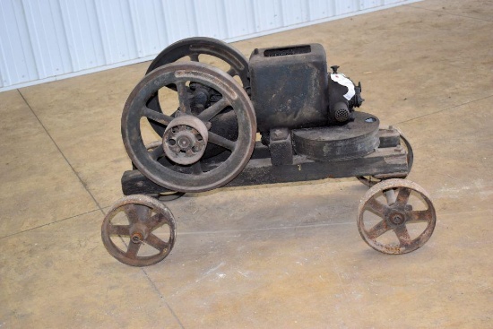 Witte, 2 HP, Wico Mag, SN B12144, on steel wheel truck