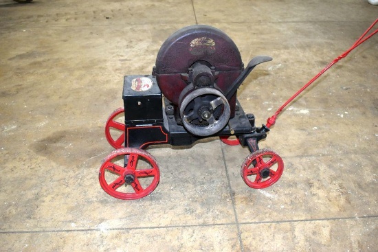 Hafa Hors, on hand pull steel wheel truck, kick start