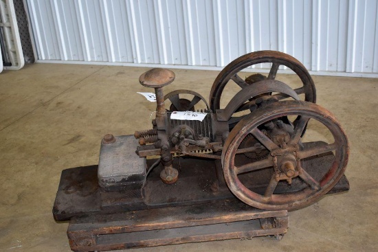 Associated, "The Busy Boy", Air cooled, 1 1/2 HP, SN 206109, on steel wheel cart