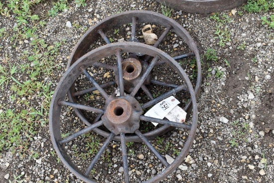 (2) Spoked Steel Wheels, 20"