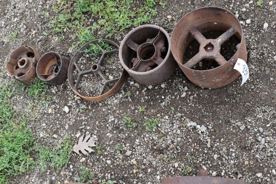 Gas Engine Pulleys and Wheel