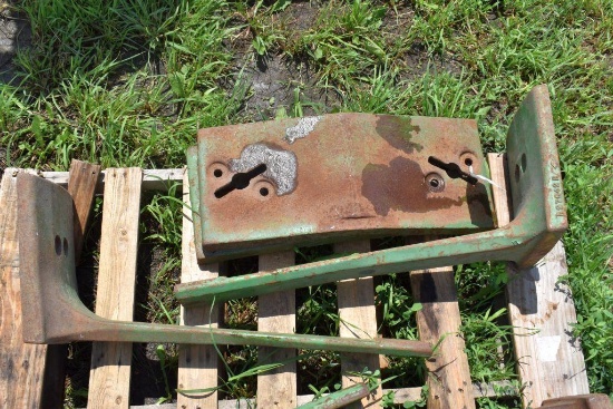 (2) John Deere Starter Weight Brackets with 2 John Deere Starter Weights