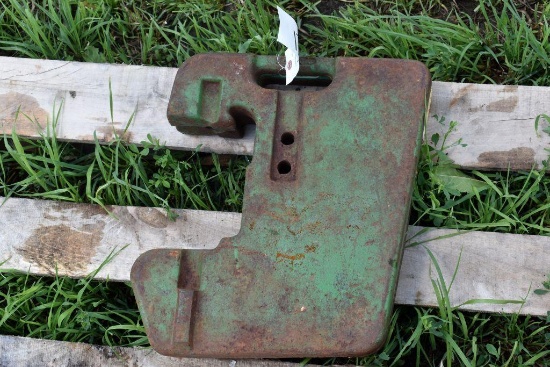 (2) John Deere Suitcase Weights
