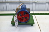 Battery Powered Single Cylinder Restored Maytag 1/2 Scale Model Engine Mounted on Wood