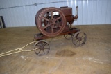 Rock Island, 3 HP, 400 Speed, SN A66176, on steel wheel truck