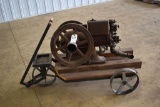 International, EK, 1 1/2 HP, ceased, on steel wheel pull truck, SN A9270, Wico mag