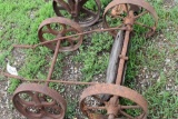 2 Sets Steel Wheels on Axles