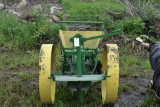 Vintage John Deere Mounted Potato Planter on Steel Wheels