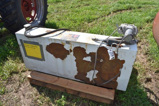 110 Gal L Shaped Fuel Tank with 12V Pump