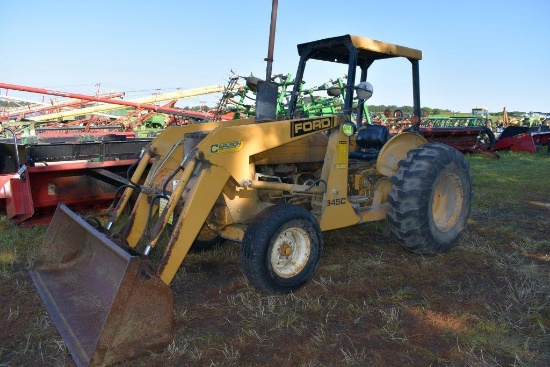 Ford 345C Utility Loader Tractor, Open ROPS, 1756