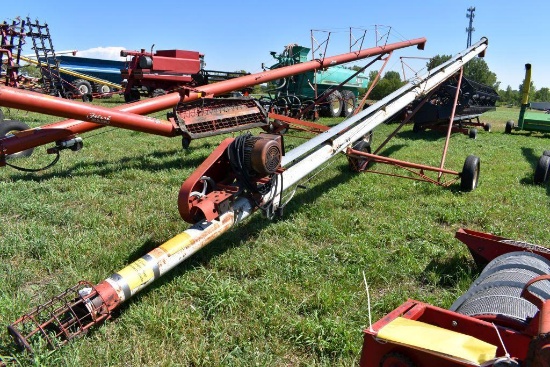 Feterl 8"x39' Grain Auger, 5HP Single Phase Motor