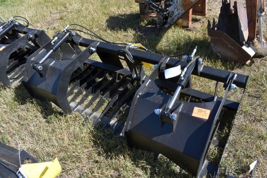 New, Unused 84" Rock Grapple Bucket, No Hyd.