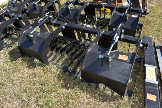 New, Unused 78" Rock Grapple Bucket, No Hyd.