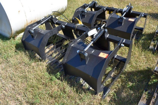 New, Unused 74" Rock Grapple Bucket, No Hyd.