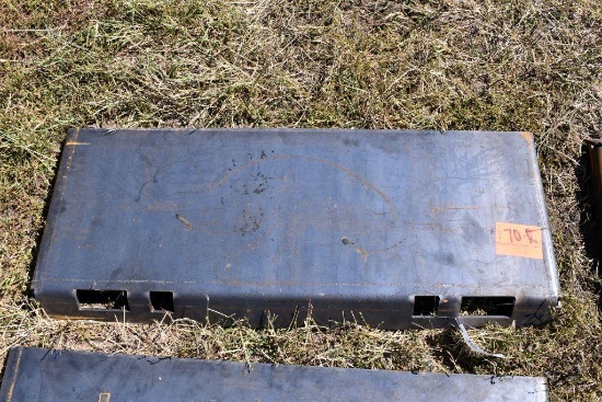 Unused Full Universal Skid Loader Plate
