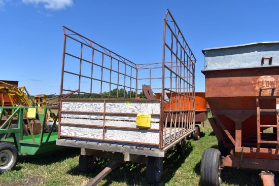 7.5'x14' Bale Throw Rack on MN 6 Ton Running Gear