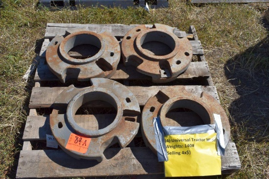 (4) Universal Tractor Wheel Weights: 140# each