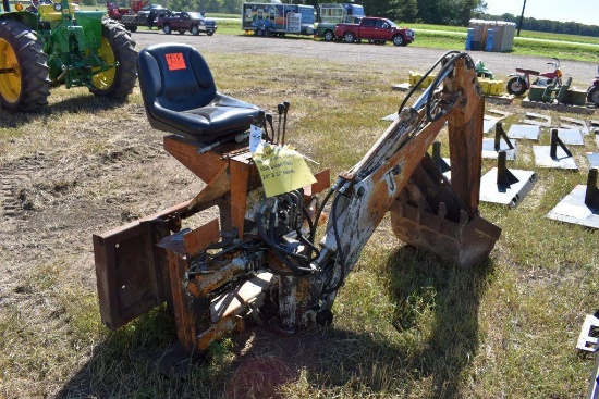 Davis MFG Backhoe Attachment, Universal Skid Load