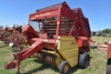 New Holland 851 Roller Bar Round Baler, Auto-Wrap