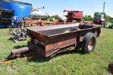 Patz Manure Spreader, Steel Floor, Single Axle, 5