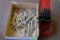 Assortment of wrenches and drill bits