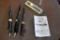 Three central pneumatic mini needle scalers air with new needle bit included