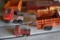 Hubley Trailer, Tonka Trailer, Buddy L Coca Cola Semi Tractor, Buddy l Stable trailer