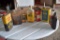 Assortment Of Advertising Litho Cans And Bottles With Paper Labels