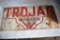 Tin Trojan Seed Corn Single Sided Sign 27.5''x 13.5''