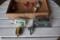 Assortment Of Construction toys, 1/64 Scale, Pewter Farmall M, 1940s Ford Replica Menards