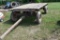 10' x 71'' Flat Bed Wagon With Hoist on Minnesota 6 Ton Running Gear