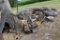 Pile Of Assorted Scrap Iron, Tender Foot Mat, Metal Grating