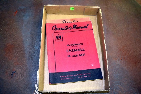 Farmall M,MV,IH Cub, Low Boy, 240, 340, operation manuals