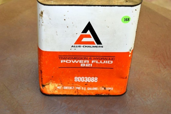 Allis Chalmers two gallon can, some dents, empty