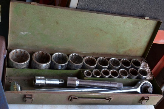 3/4 " socket set with ratchet and braking bar