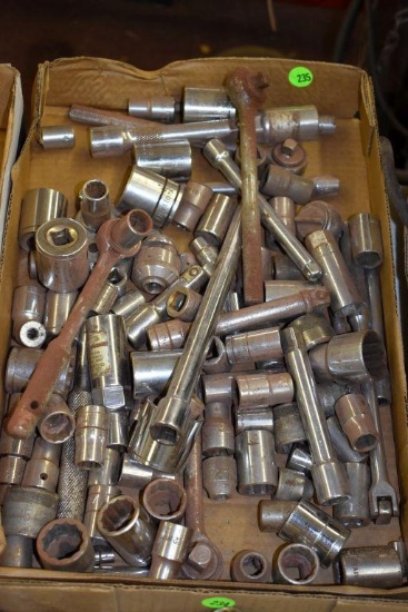 Assortment of sockets and 3/8" ratchet